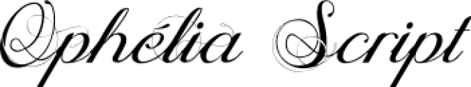 OphÃ©lia Scrip Font Preview