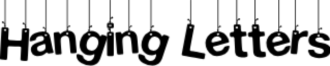Hanging Letters Font Preview