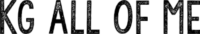 KG All of Me Font Preview