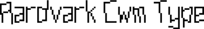 Aardvark Cwm Type Font Preview