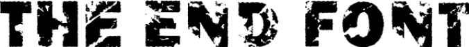 The End Font Preview