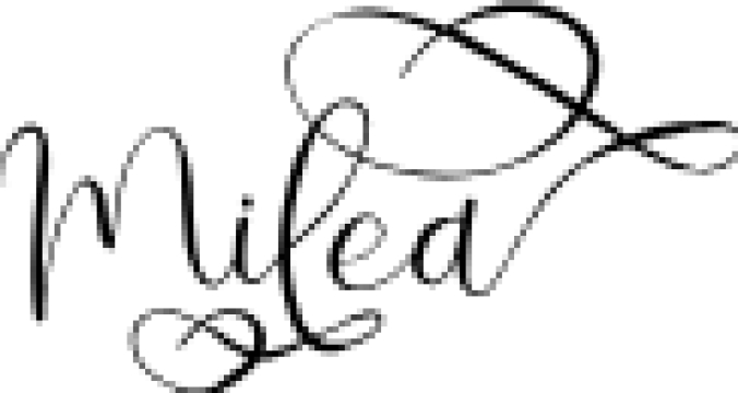 Milea Font Preview