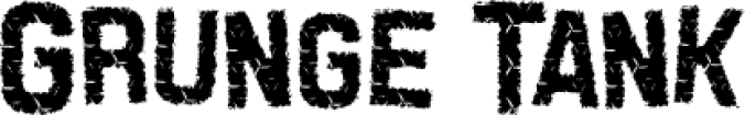 Grunge Tank Font Preview