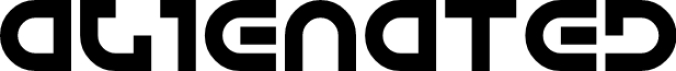 Alienated Font Preview