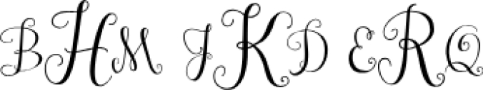 Janda Stylish Monogram Font Preview