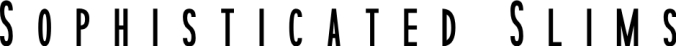 Sophisticated Slims Font Preview