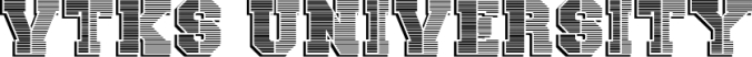 Vtks university Font Preview