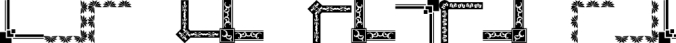 Vintage Decorative Corners 19 Font Preview