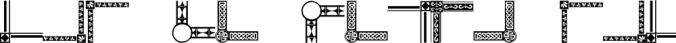 Vintage Decorative Corners 20 Font Preview