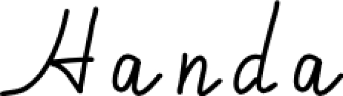 Handa Font Preview