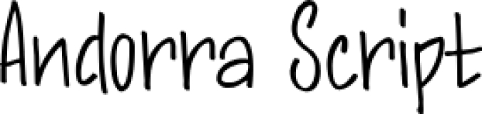 DK Andorra Scrip Font Preview