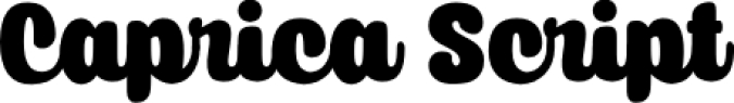 Caprica Scrip Font Preview