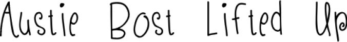 Austie Bost Lifted Up Font Preview