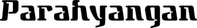 Parahyanga Font Preview