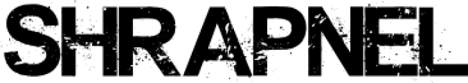 Shrapnel Font Preview
