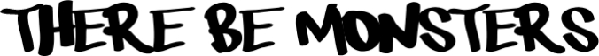 There be monsters Font Preview