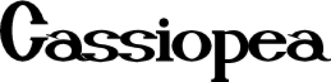 Cassiopea Font Preview