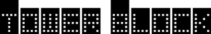 Tower Block Font Preview