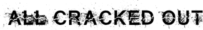 All Cracked Ou Font Preview