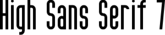 High Sans Serif 7 Font Preview