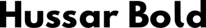 Hussar Font Preview