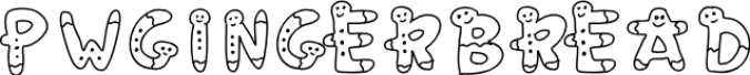 PWGingerbread Font Preview
