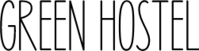 Green Hostel Font Preview