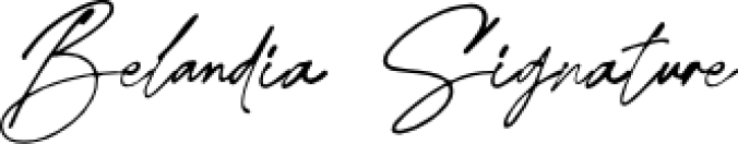 Belandia Signature Font Preview