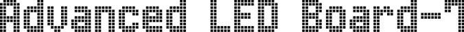 Advanced LED Board-7 Font Preview