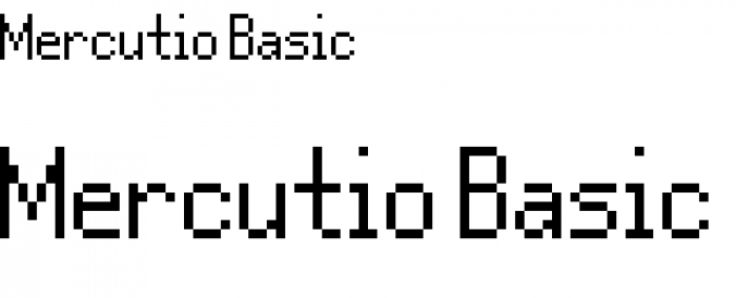 Mercutio NBP Basic Font Preview