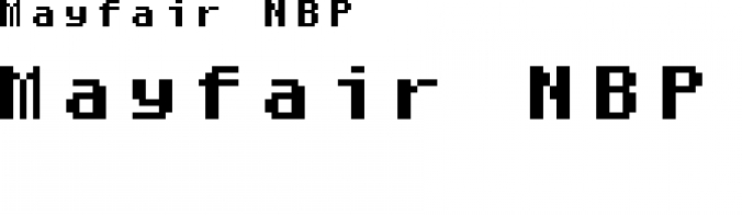 Mayfair NBP Font Preview