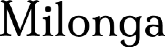 Milonga Font Preview