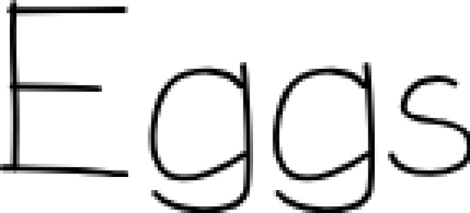 Eggs Font Preview
