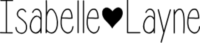 Isabelle Layne Font Preview