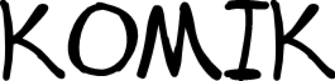 Komik Font Preview