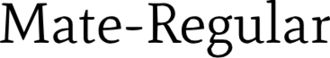 Mate Font Preview