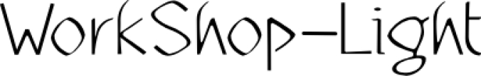 WorkShop Ligh Font Preview