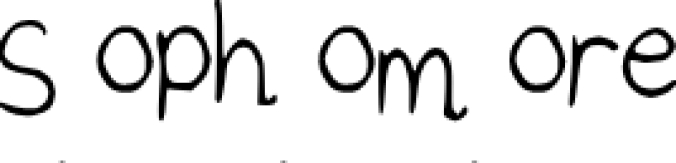 Sophomore Font Preview
