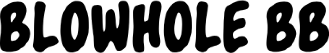 Blowhole BB Font Preview
