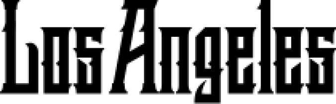 Los Angeles Font Preview