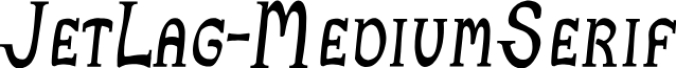 JetLag Med Serif Font Preview