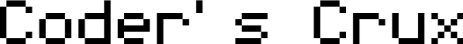 Coder's Crux Font Preview