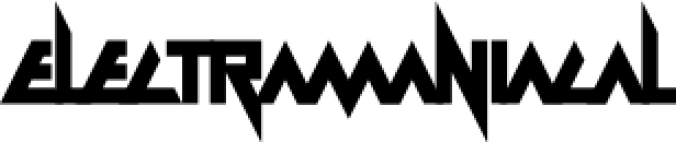 Electramaniacal Font Preview