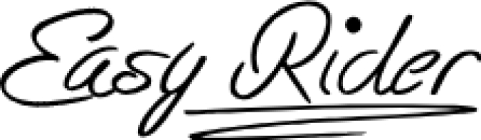 Easy Rider Font Preview