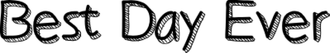 Best Day Ever Font Preview