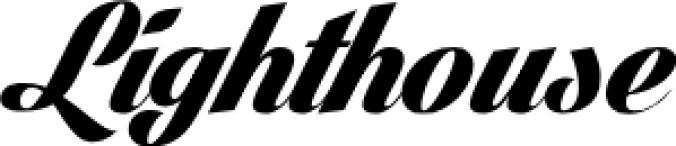 Lighthouse Font Preview