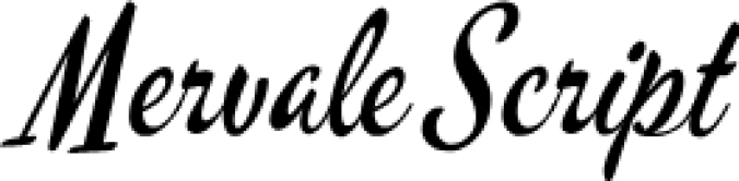 Mervale Scrip Font Preview
