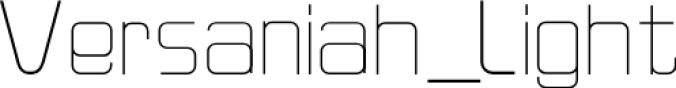 Versaniah_Ligh Font Preview