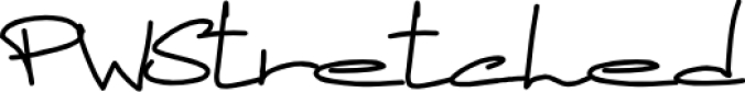 PWStretched Font Preview