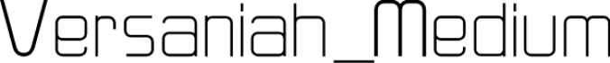 Versaniah_Medium Font Preview